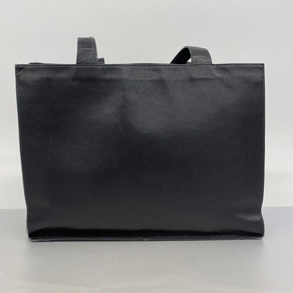 CHANEL Black Caviar Leather Tote Bag - Picture 12 of 12